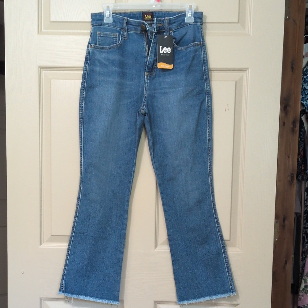 Lee Blue Flare Wide Leg Jeans